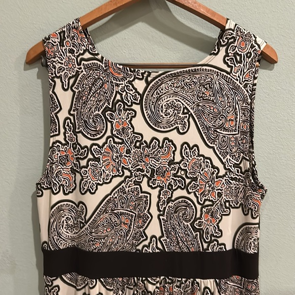 Michael Kors Sleeveless Paisley Dress Women’s Size L/G - Picture 10 of 11